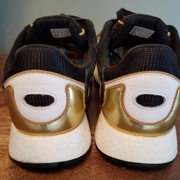 Adidas Q Boost Tresc Run Men's 10.5 Metallic Gold - Picture 5 of 7